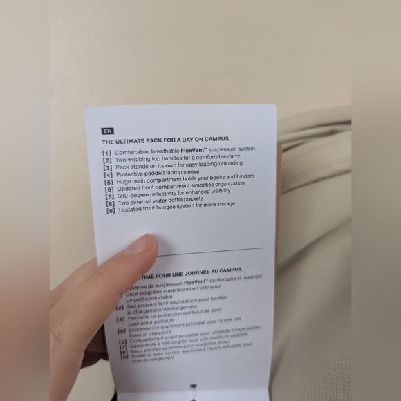 NWT! The North Face The Jester Backpack, Gravel/Cream, Women's Fit, 27L - Picture 14 of 15